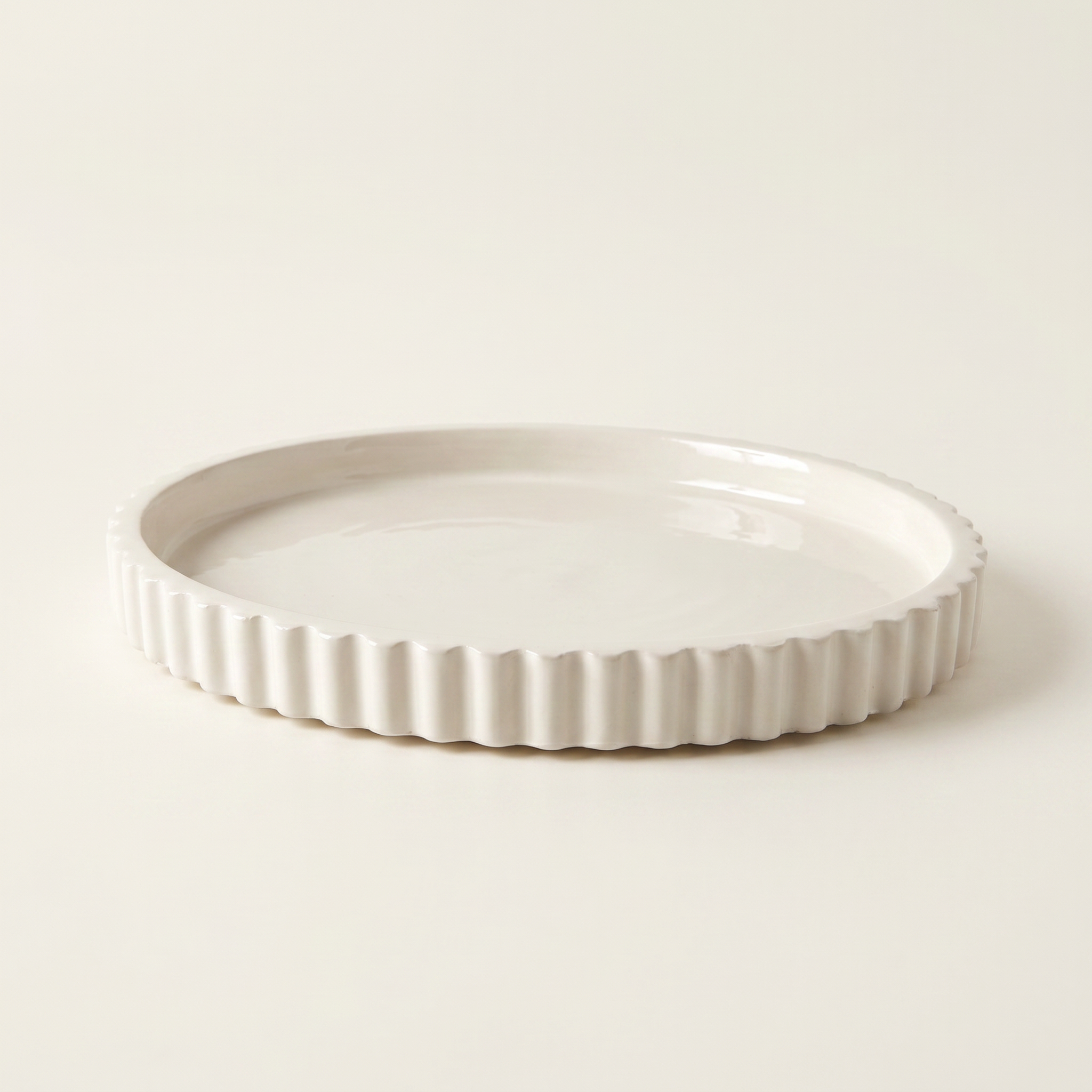Scalloped Oval Tray