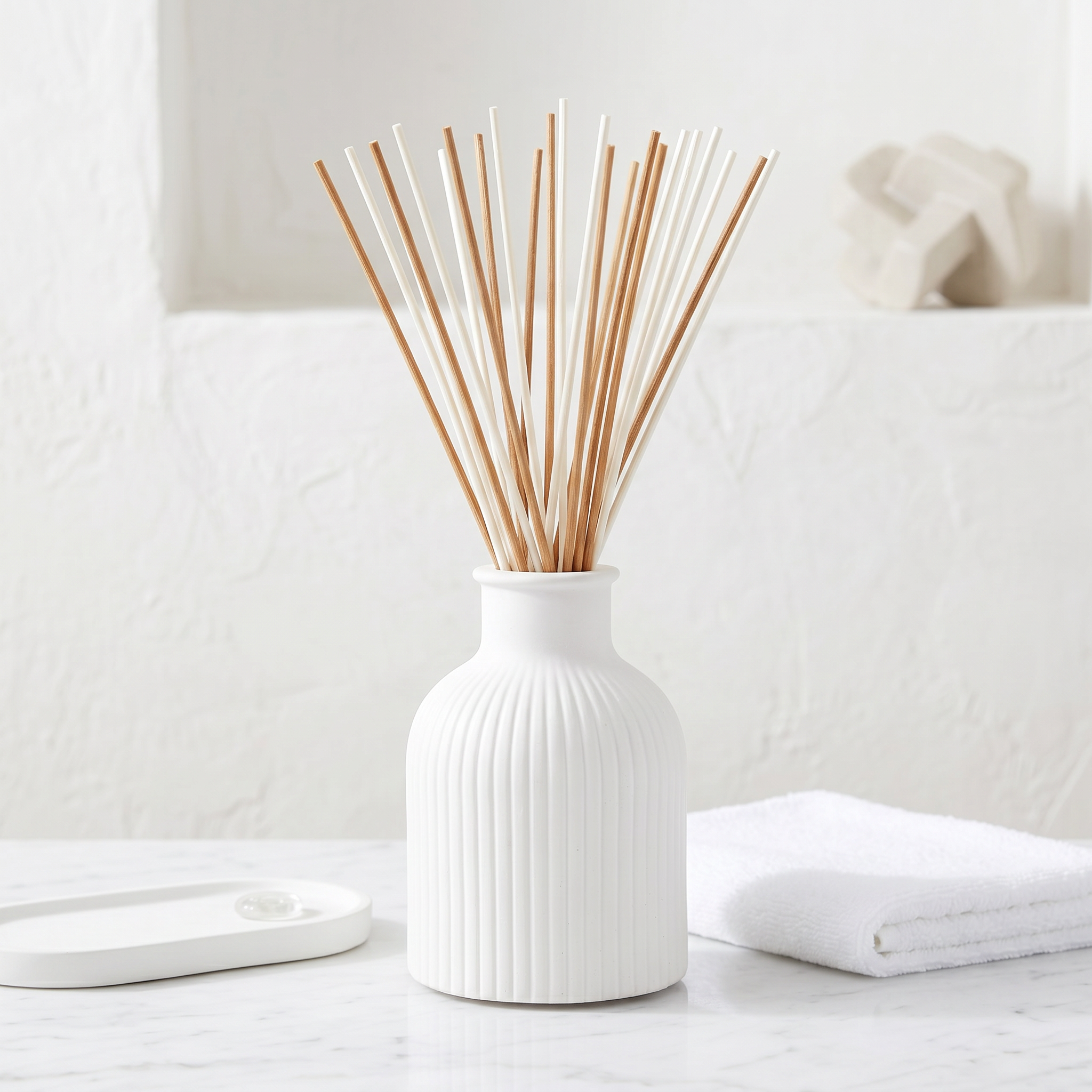 Ribbed Bottle Vase