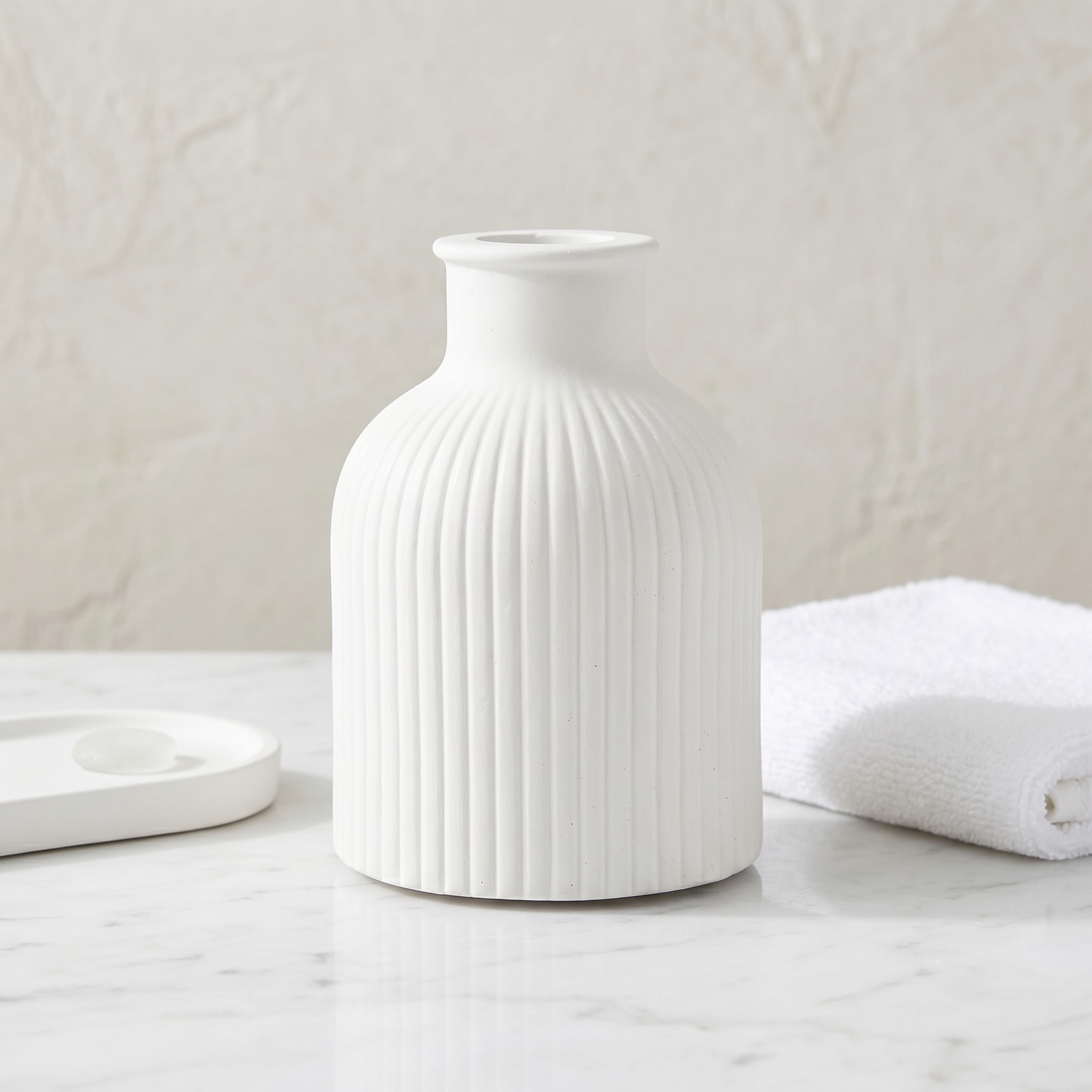 Ribbed Bottle Vase
