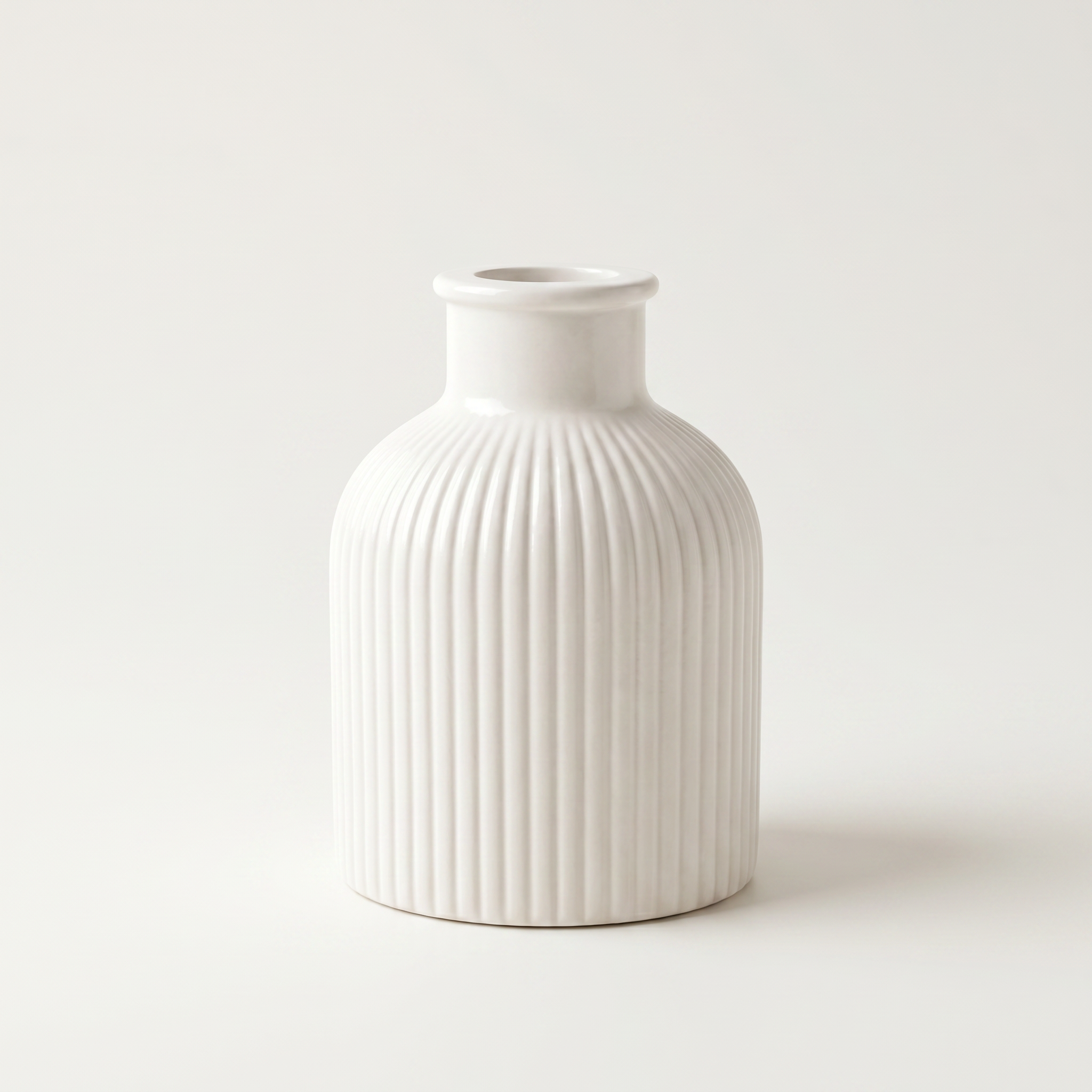 Ribbed Bottle Vase