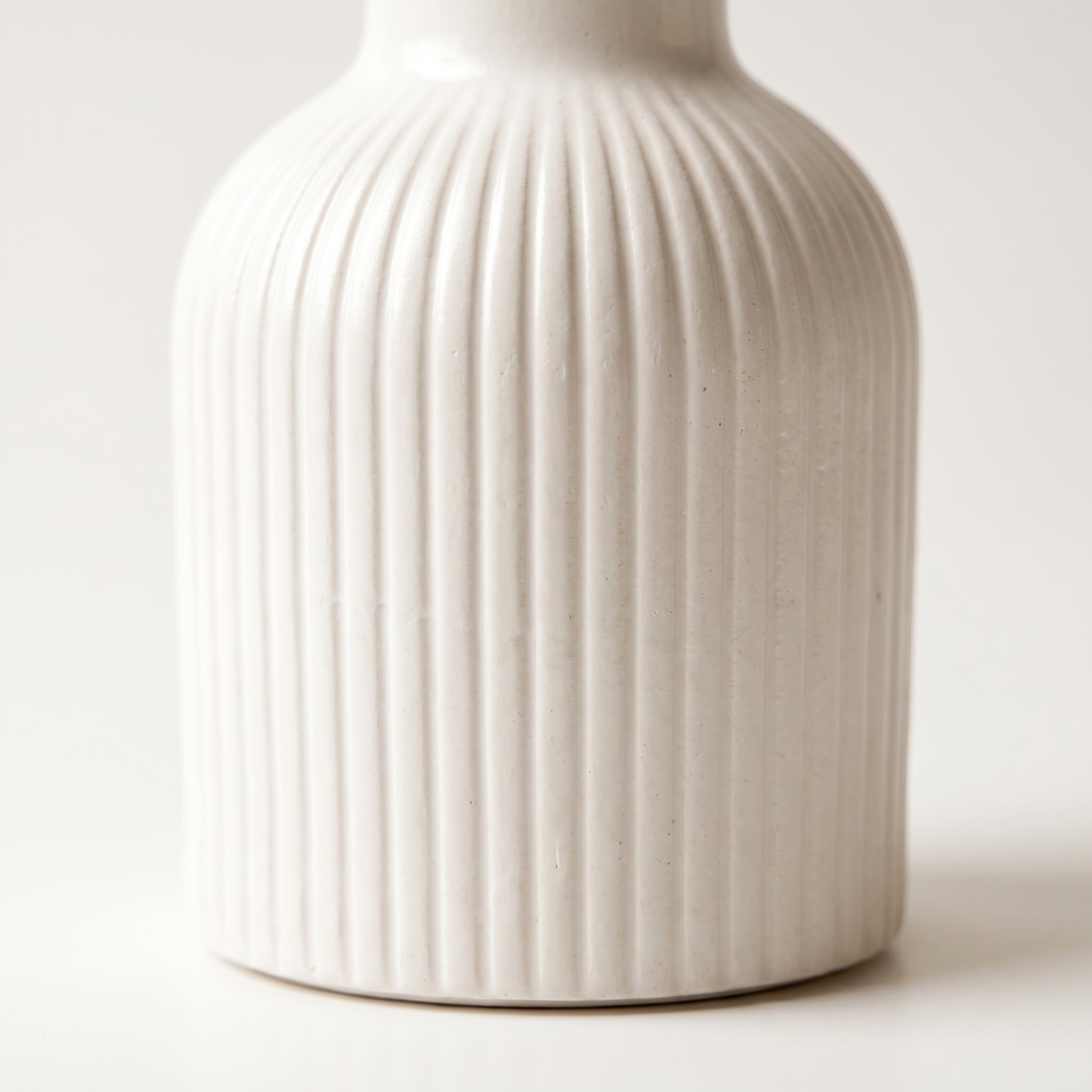 Ribbed Bottle Vase