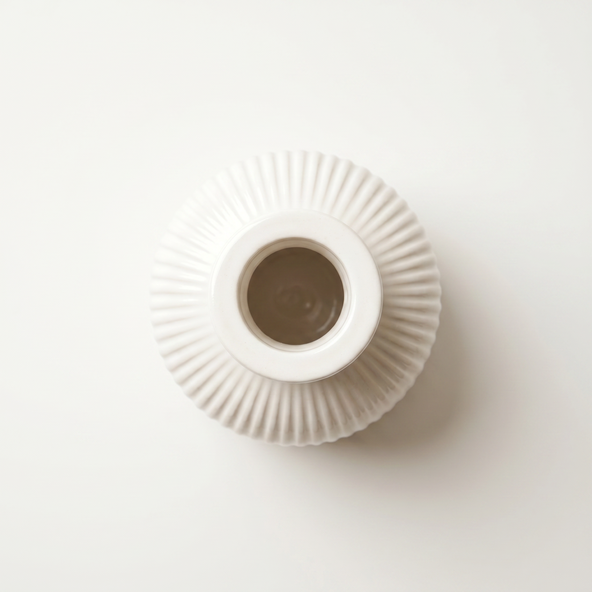 Ribbed Bottle Vase