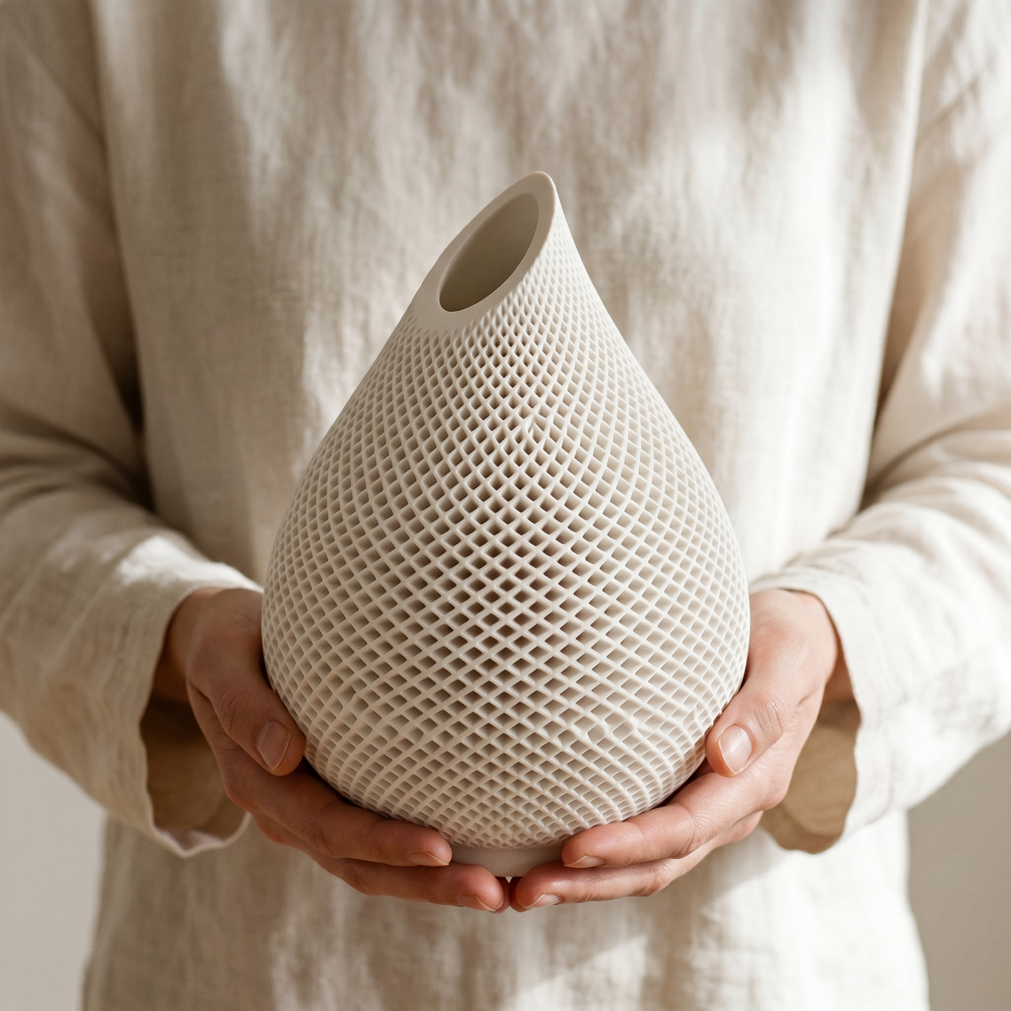 Teardrop Honeycomb Vase