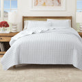 Box-Stitched Seersucker Quilt Set - Seersucker Collection