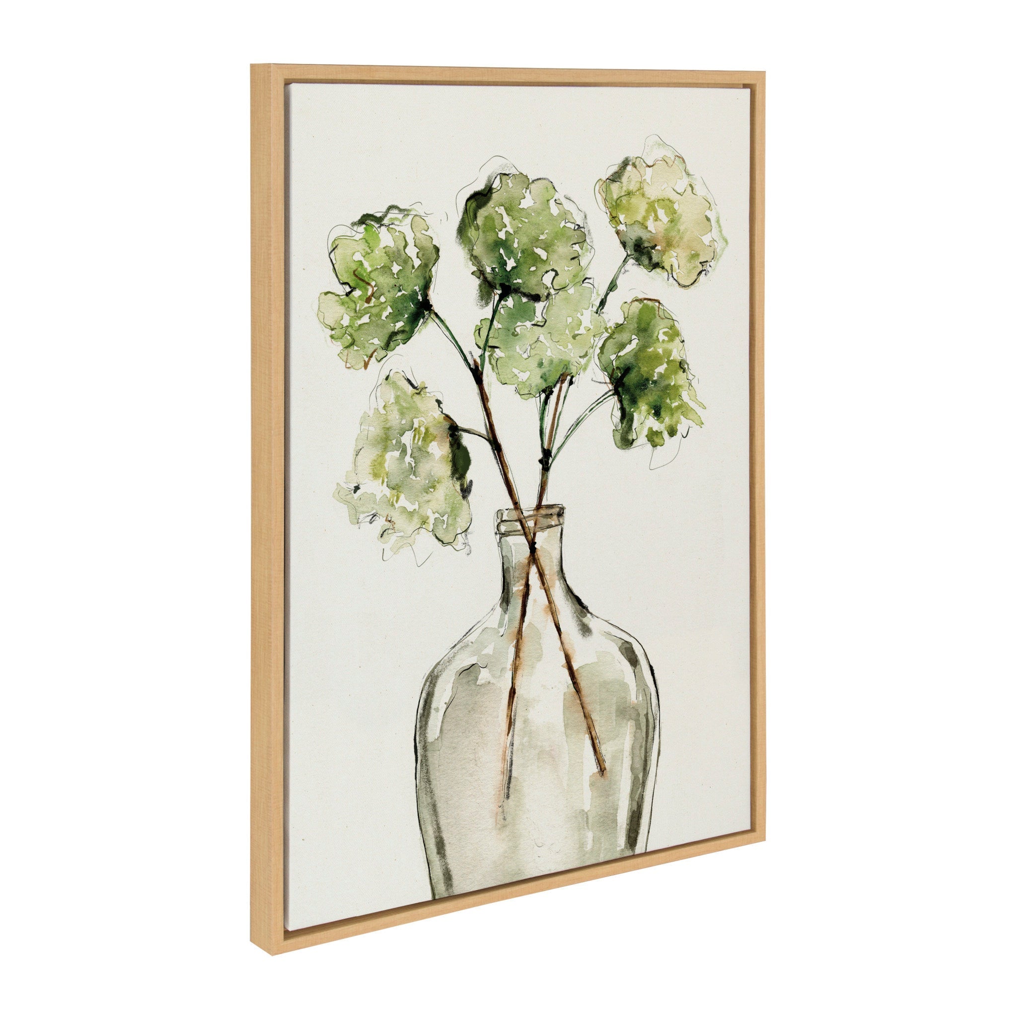 Sylvie Greenery Vase & Protea 3-Piece Framed Canvas Art Set