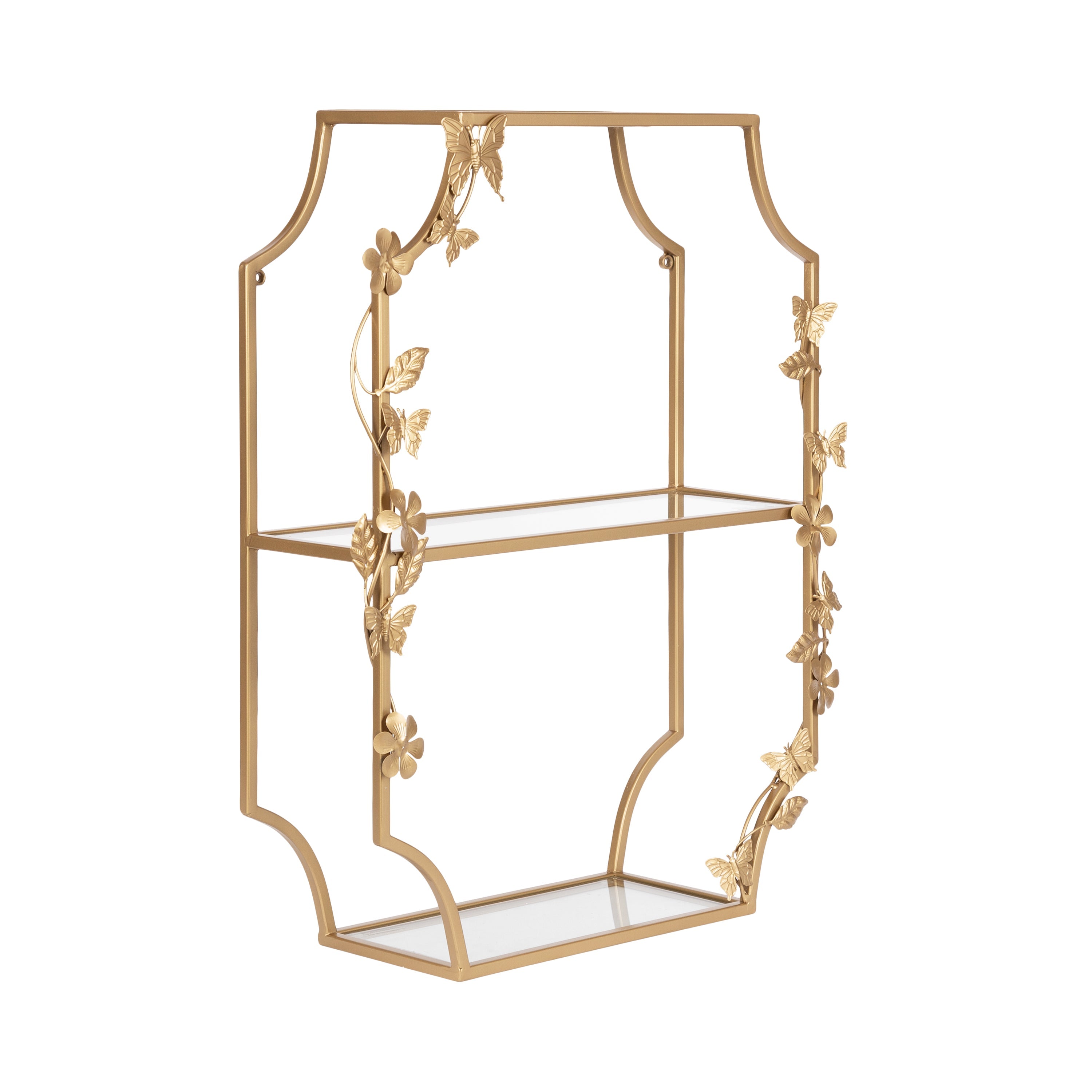 Rosella Floral Tiered Metal Shelf