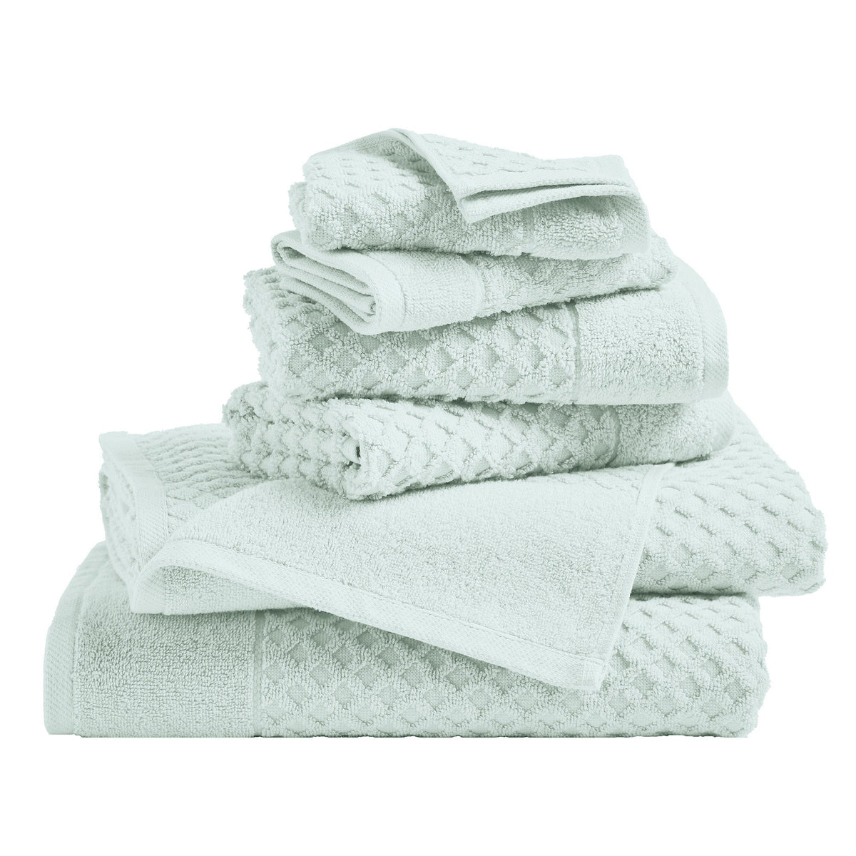 Grayson Cotton Diamond Waffle Towel Collection