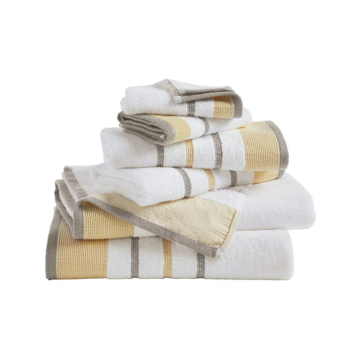 Noelle Decorative Stripe Cotton Towel Collection