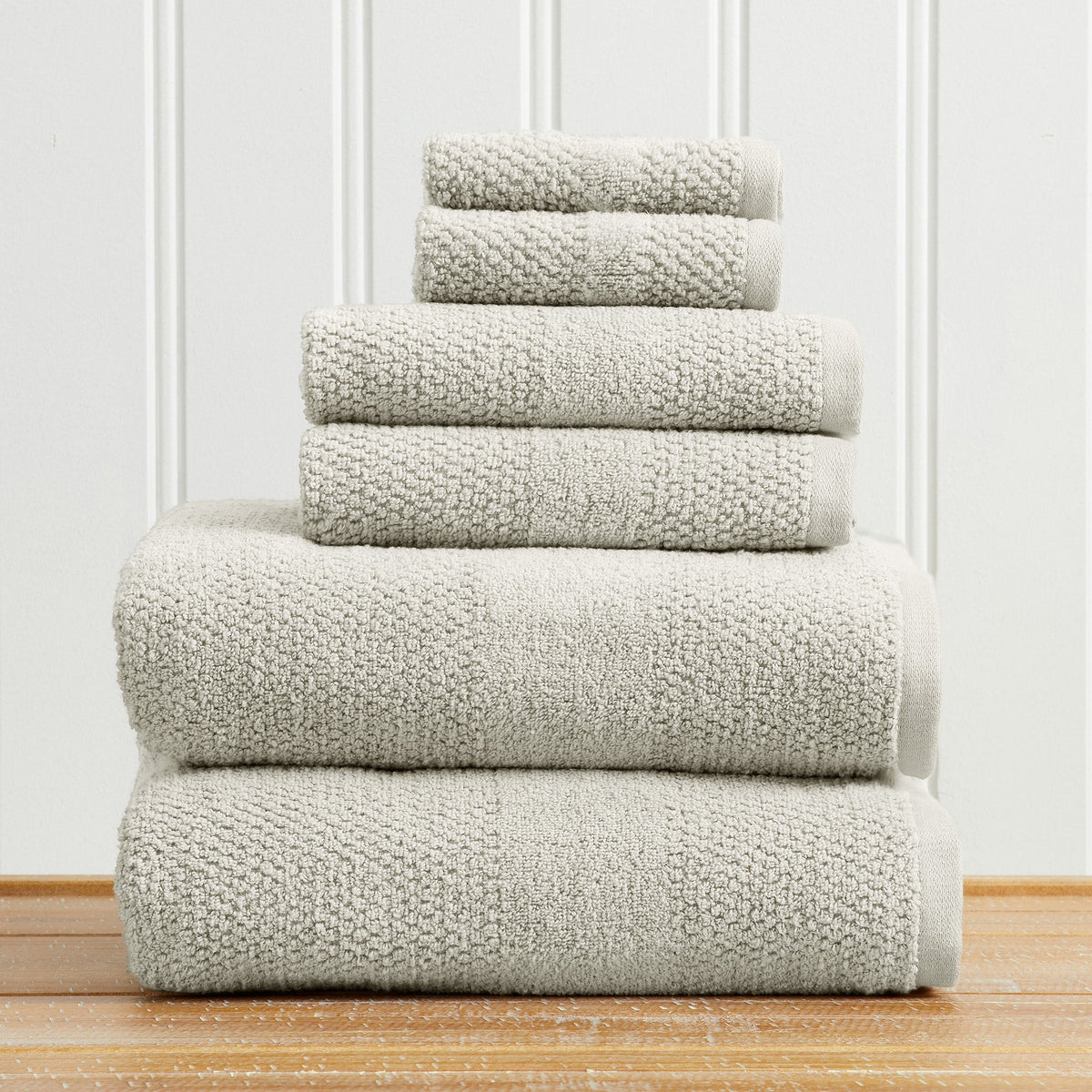 Marbella Textured Cotton Bath Towel Collection
