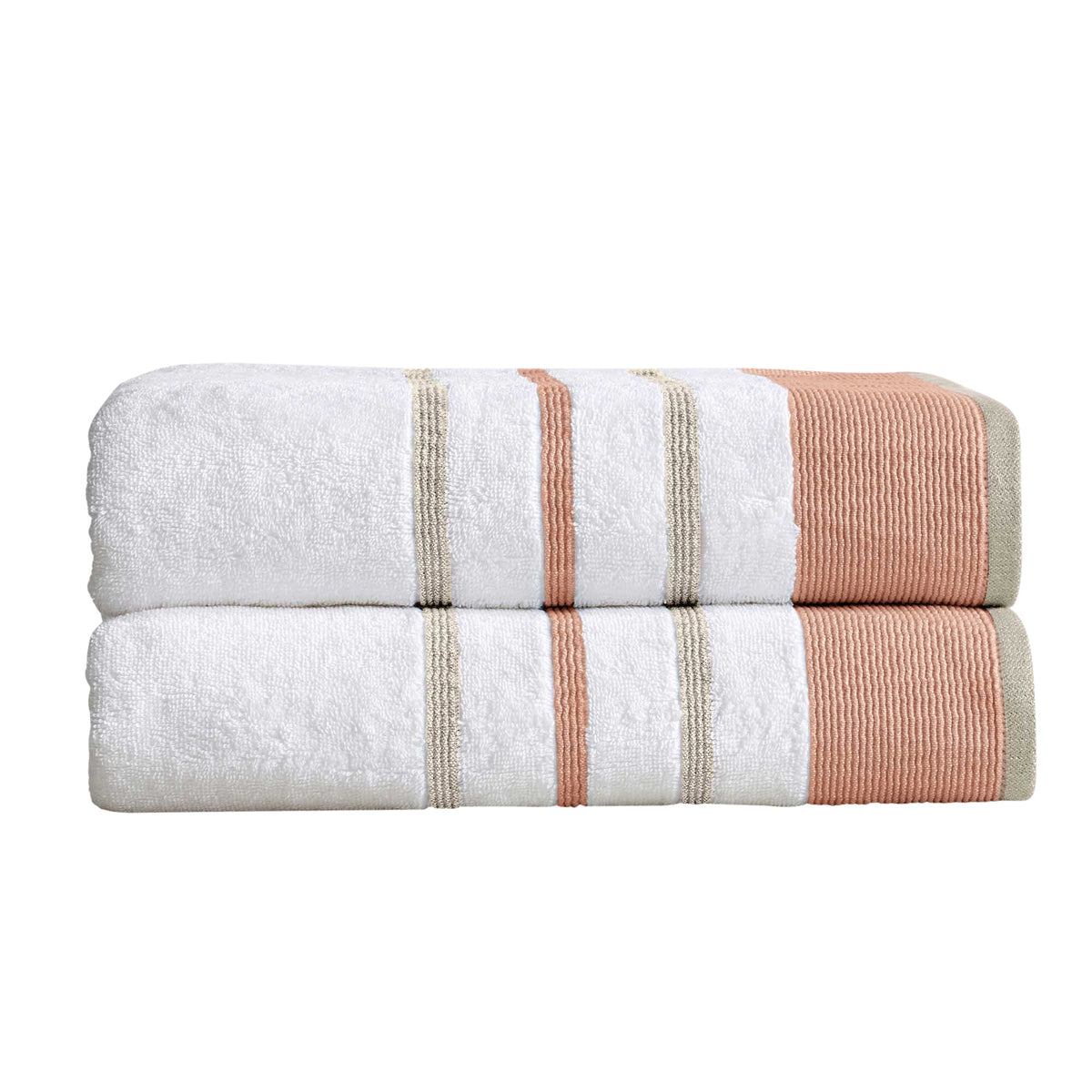 Noelle Decorative Stripe Cotton Towel Collection