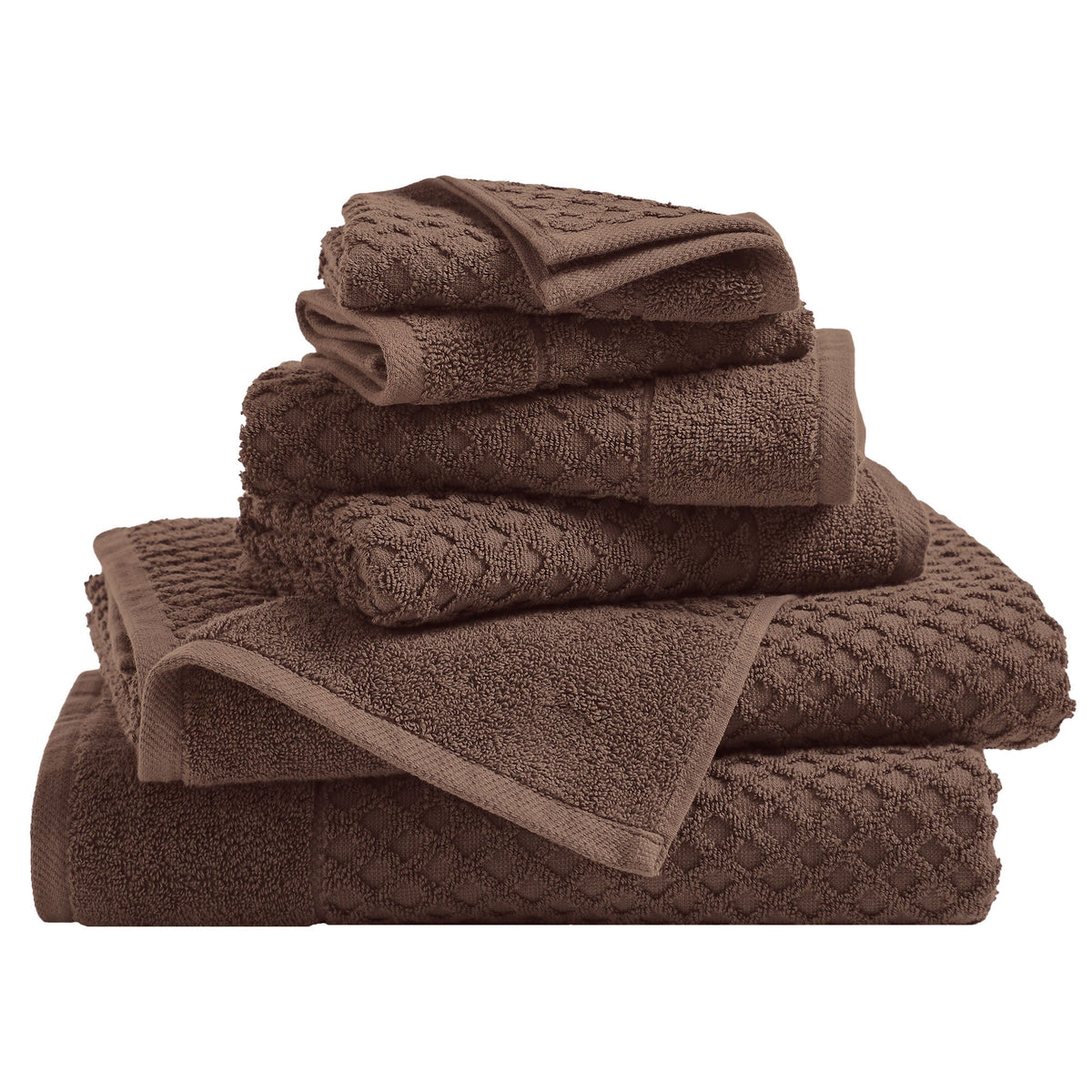 Grayson Cotton Diamond Waffle Towel Collection
