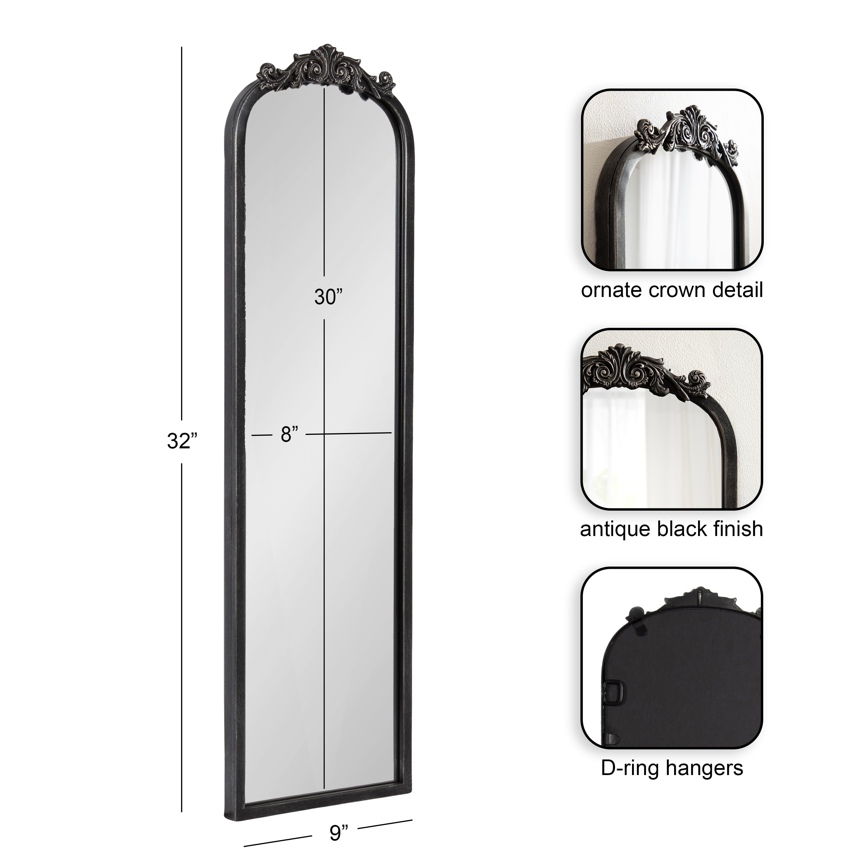 Arendahl Traditional Arch Mirror – alternate product view