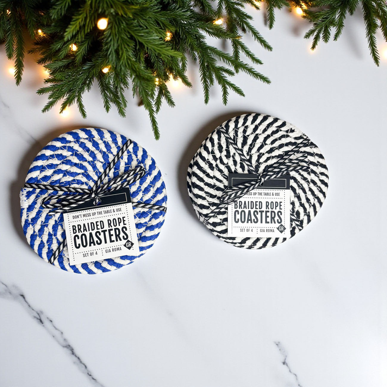 Blue Braided 4pk
