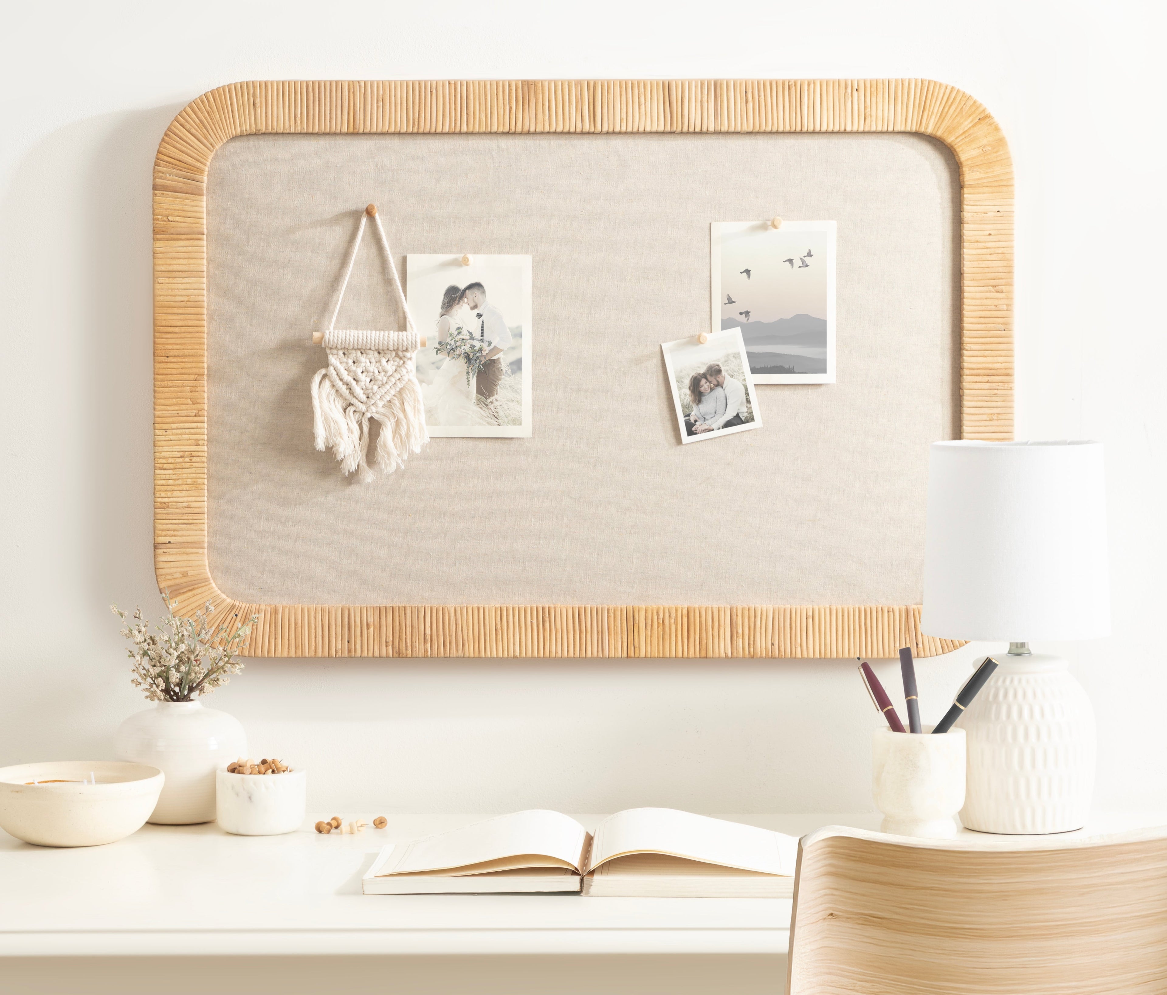 Rahfy Framed Fabric Pinboard – alternate product view