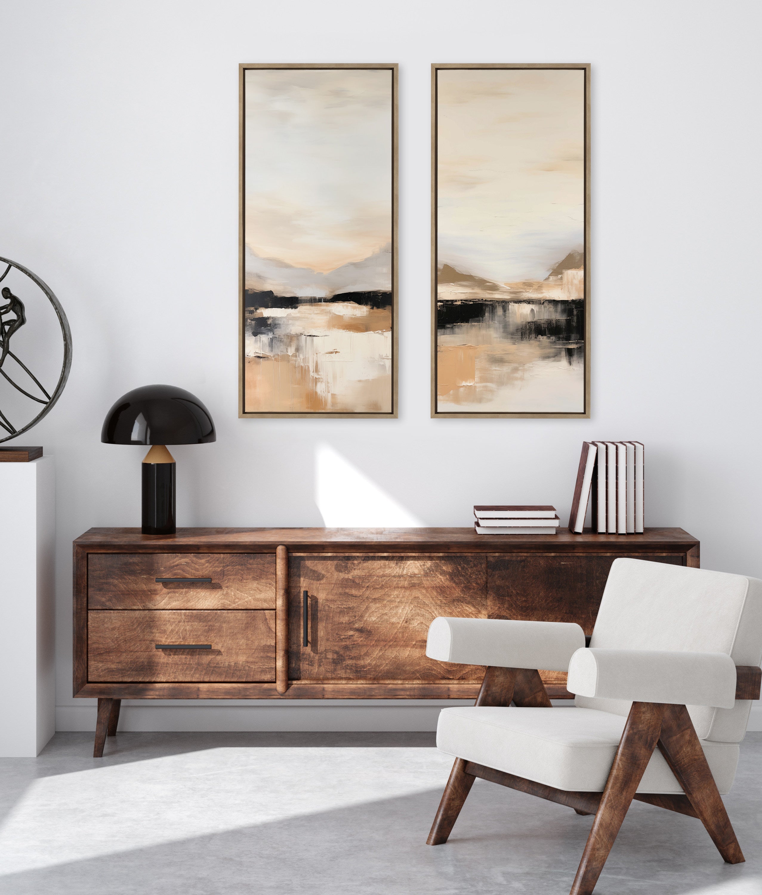 Sylvie Peaceful Landscape II Framed Canvas by Amy Lighthall