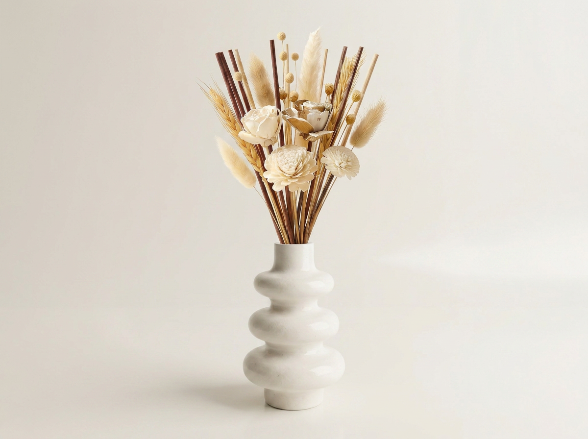 Stacked bubble reed diffuser set