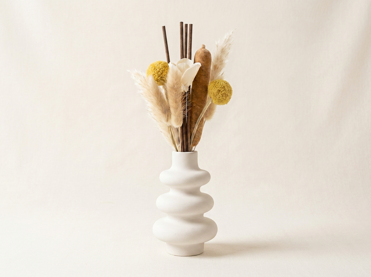 Stacked bubble reed diffuser set