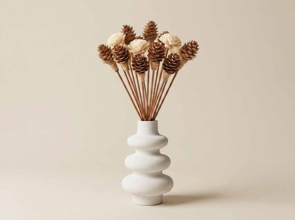 Stacked bubble reed diffuser set