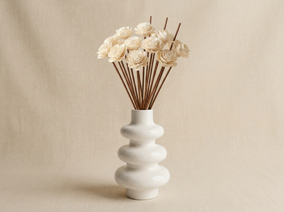 Stacked bubble reed diffuser set