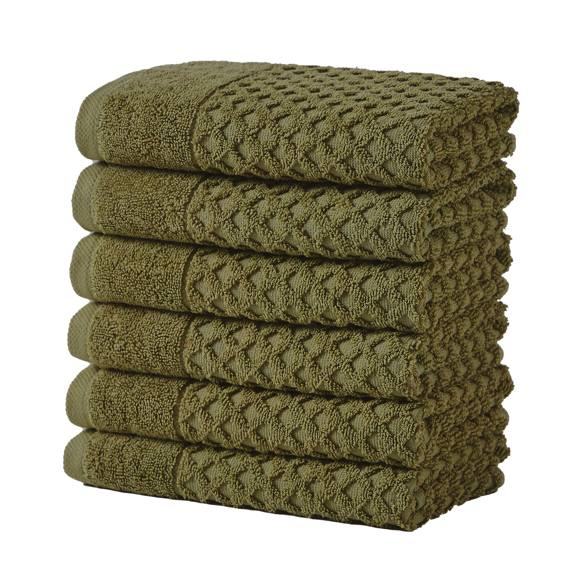 Grayson Cotton Diamond Waffle Towel Collection