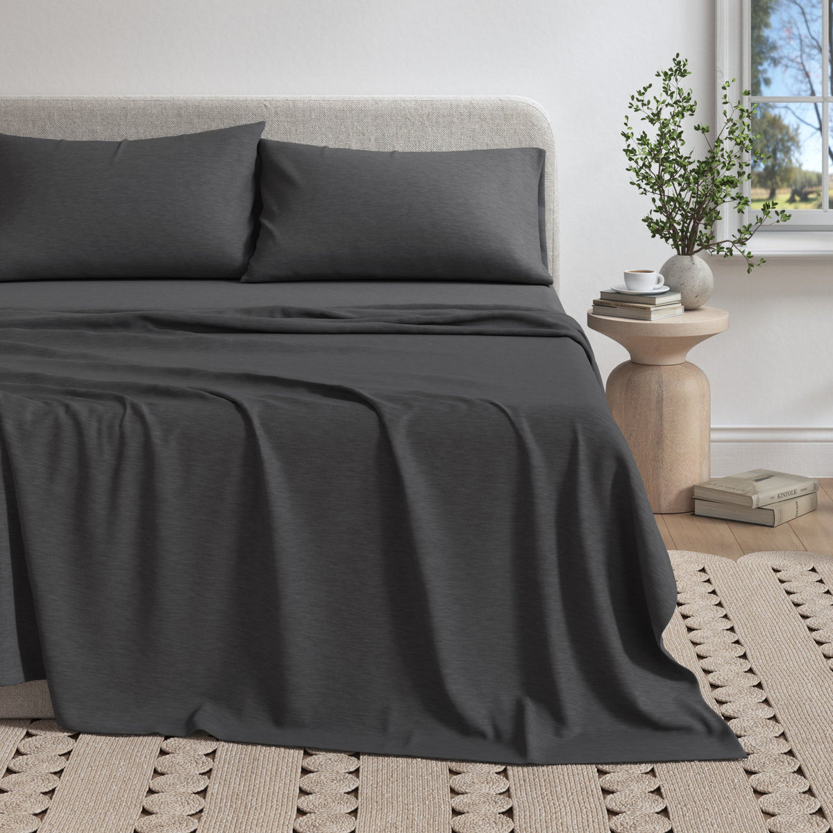 100% Organic Cotton Jersey Knit Sheet Set