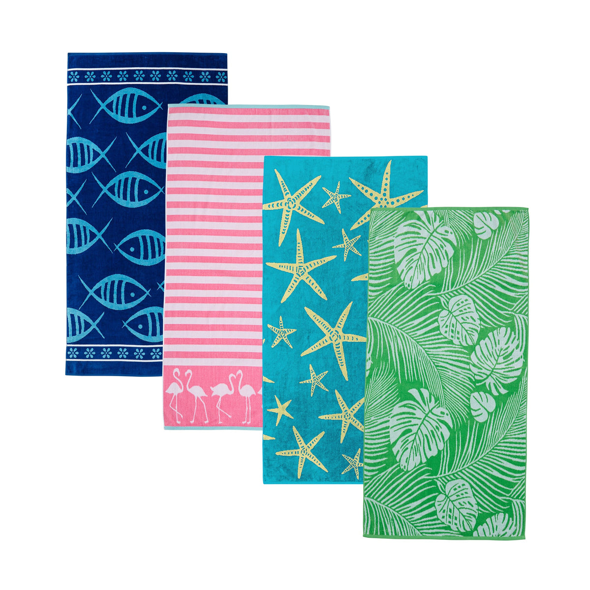Maui Cotton Velour Printed Beach Towels