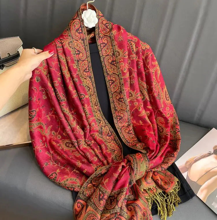 Printed cashmere shawl
