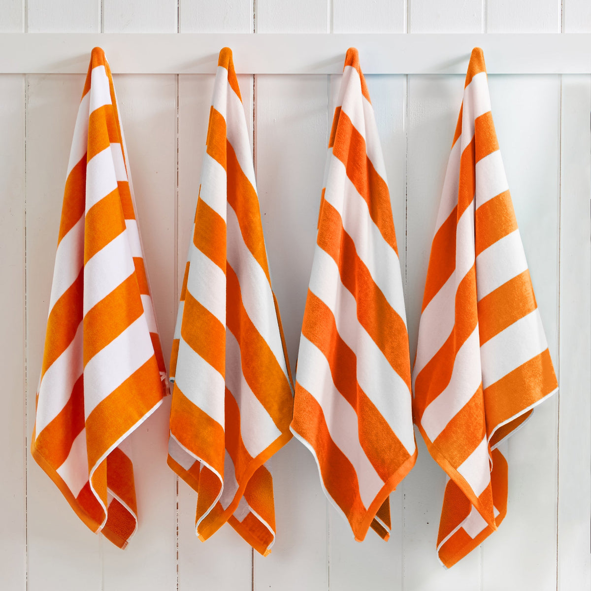 Novia Cotton Velour Cabana Stripe Beach Towels