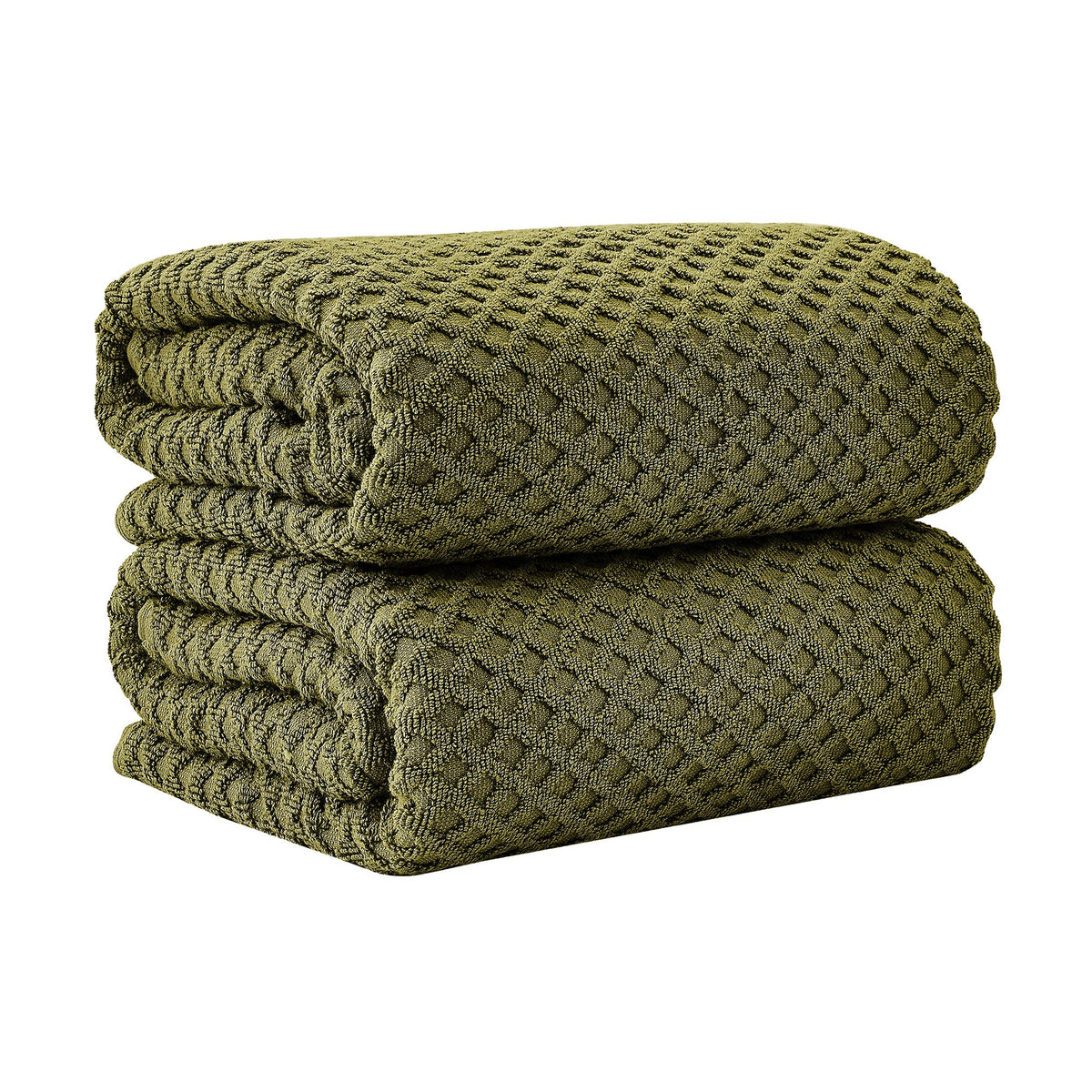 Grayson Cotton Diamond Waffle Towel Collection