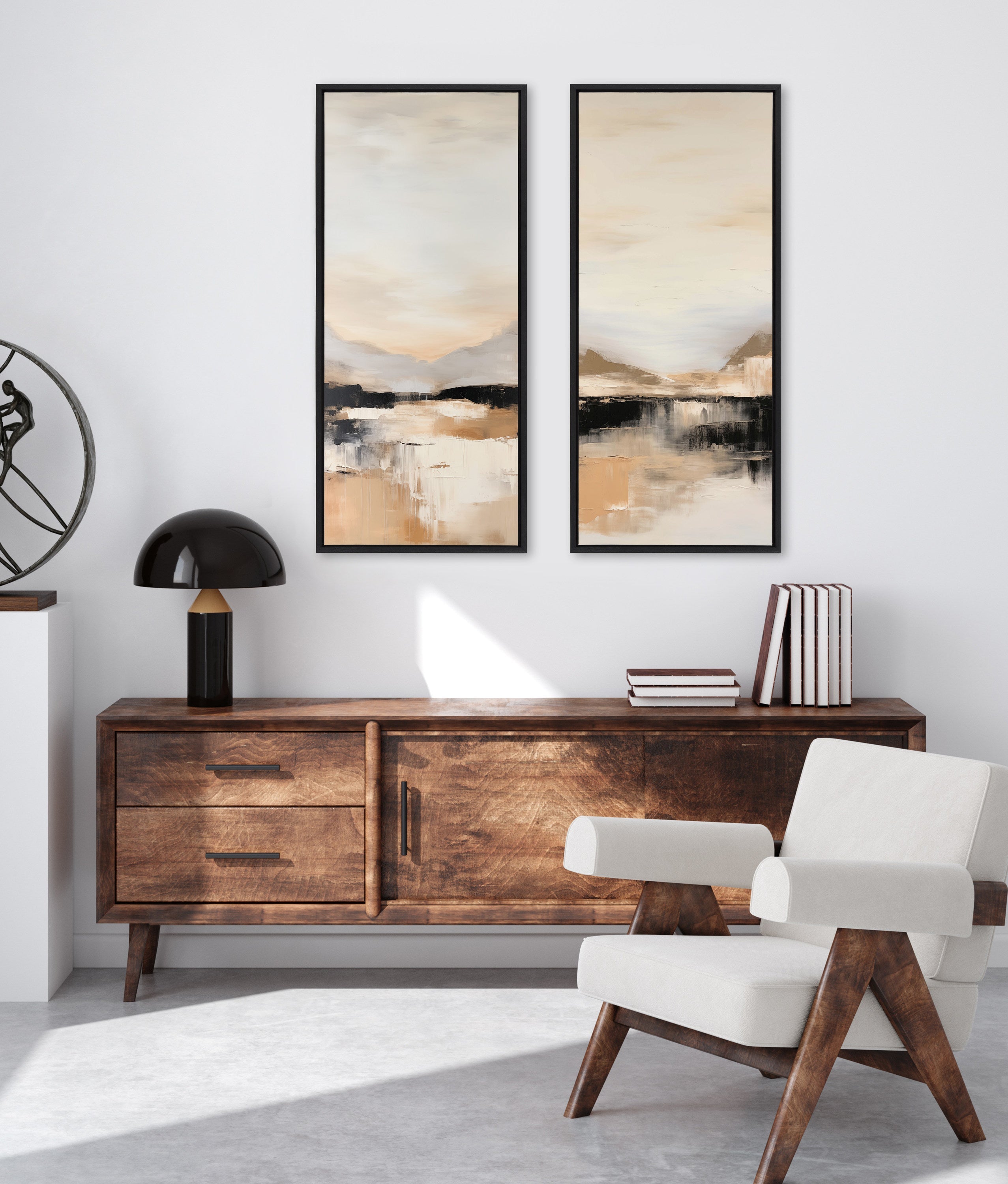 Sylvie Peaceful Landscape II Framed Canvas by Amy Lighthall