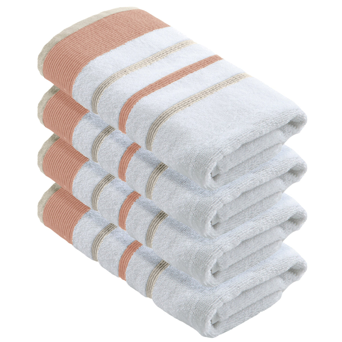 Noelle Decorative Stripe Cotton Towel Collection