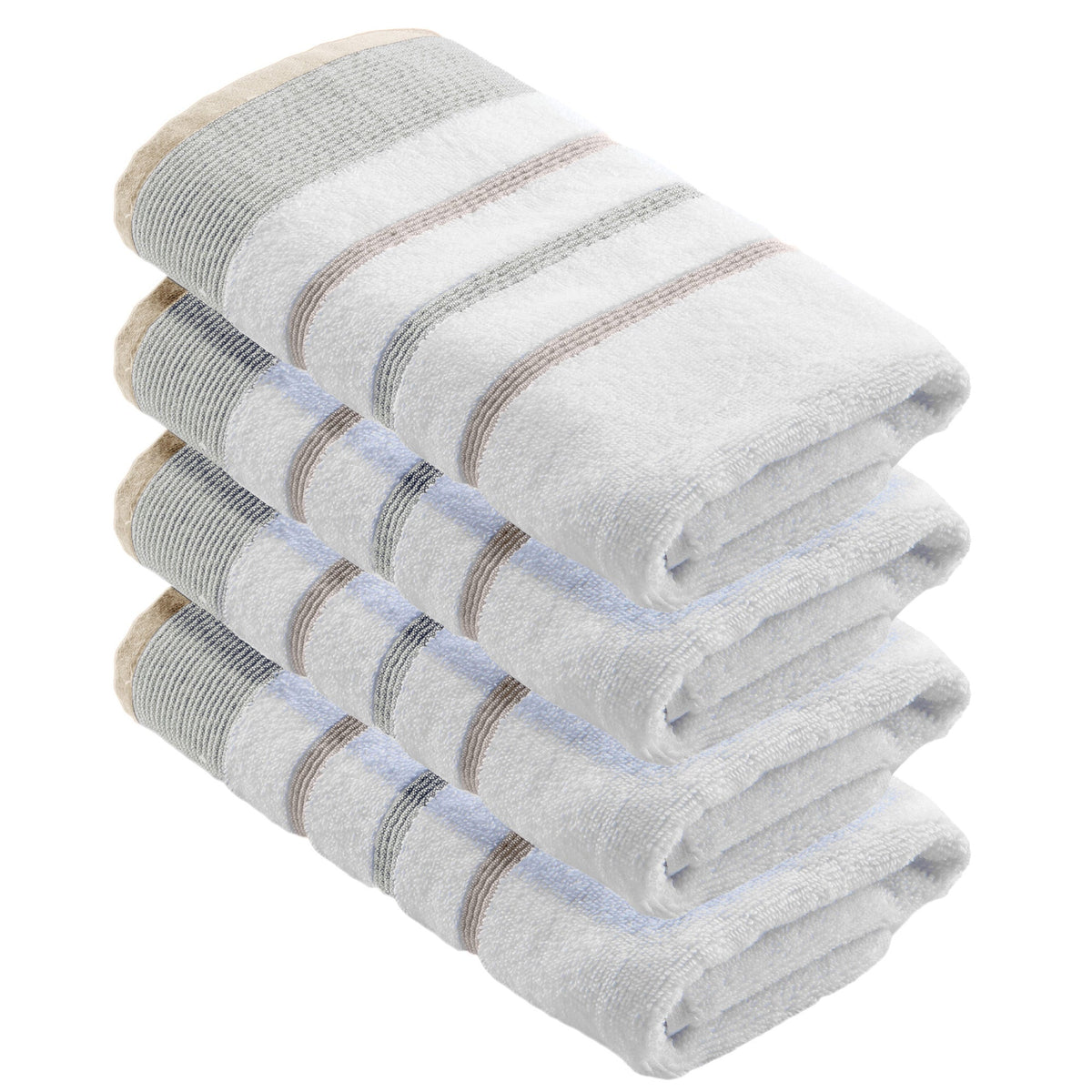 Noelle Decorative Stripe Cotton Towel Collection