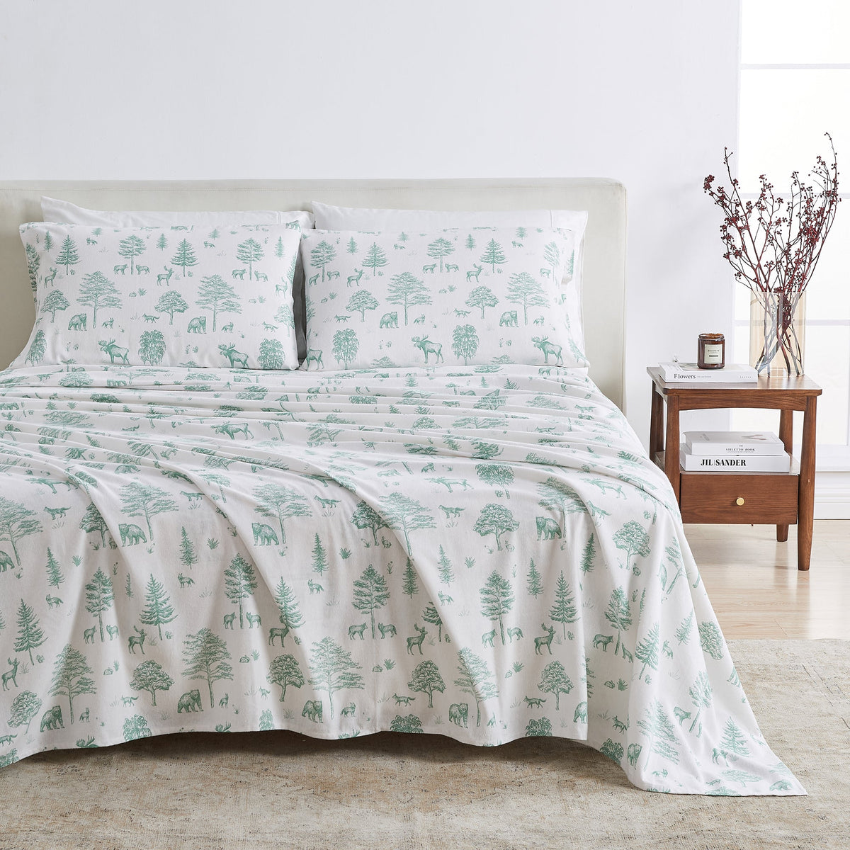 Stratton Turkish Cotton Winter Flannel Sheet Set
